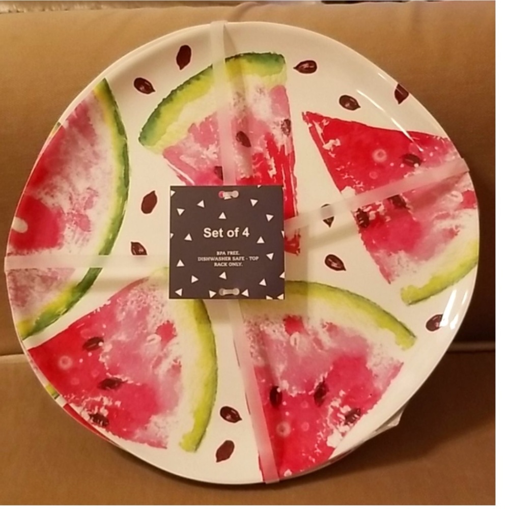 NEW Excellent Condition Watermelon Plates